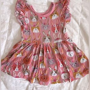 Play by Little Sleepies Easter Toddler Twirl Dress with bodysuit.